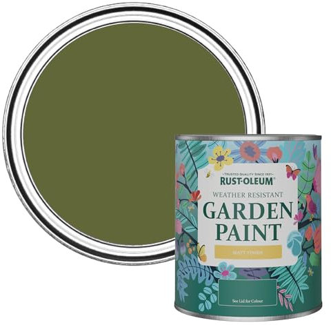 Rust-Oleum Green Mould-Resistant Garden Paint in Matt Finish - Jasper 750ml
