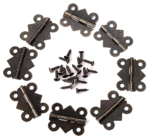 30 Stück 30 x 28 mm DIY Vintage Antik Messing Schmetterling Scharnier für Schmuckkästchen Reparatur Modellbau Aufbewahrungsbox