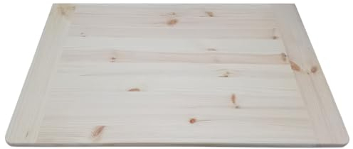 Tavolo da lavoro impasti pasta pane pizza dolci spianatoia in legno di pino massiccio tagliere spianatoia casa cucina omaggio mattarello e spatola pulizia (PICCOLO)