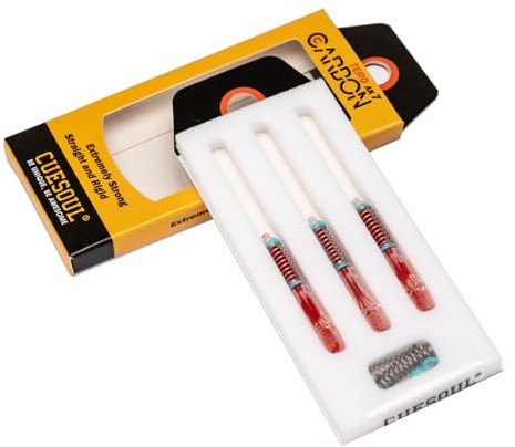 CUESOUL TERO AK7 Carbon Dart Shafts/Stem,Slim,Built-in Spring Telescopic,Set of 3 pcs