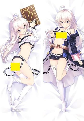 JNLIFT Anime Kissenbezug für Genshin Impact,Anpassung Hochwertiges Full-Body Umarmungskissen Bezug,Beidseitiger Hochauflösender Seitenschläferkissen Bezug,Peachskin-50cm*150cm