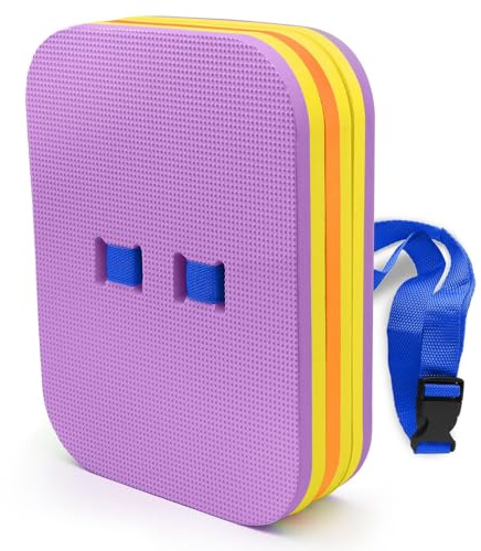 Kickboard Float för vuxna och tonåringar – stor storlek, hög flytkraft simbräda med handgrepp – EVA-skumträningshjälp för simlektioner – lila