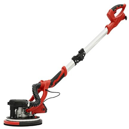 Ealtqund Self-Priming Wall Sander, Foldable Long-Handle Drywall Sander with Dust-Free System, 850W Electric Polisher for Ceiling and Wall Sanding