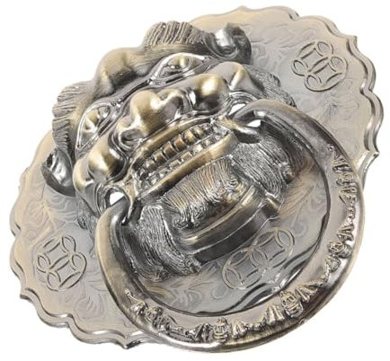 NUOBESTY Türklopfer Einzigartig Antikes Tier Löwenkopfgriff Retro Türgriffklopfer Chinesischer Türklopfer Türschildklopfer Metallklopfer Für Haustür
