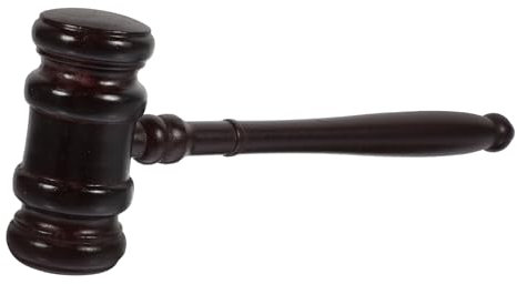 INOOMP Wooden Judge Gavel and Auction Hammer Classic Court Hammer Solid Wood for Trial and Auction Use