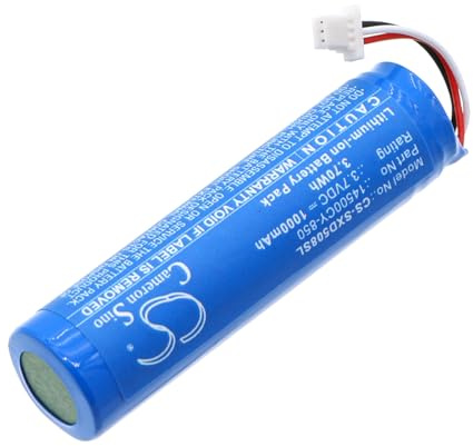 TECHTEK Batterie 1000mAh Compatible avec [Sennheiser] 508494, 508497, RX 63, RX XLR, TX 35, TX 63, XLR, XSW Digital, XSW-D remplace FBA