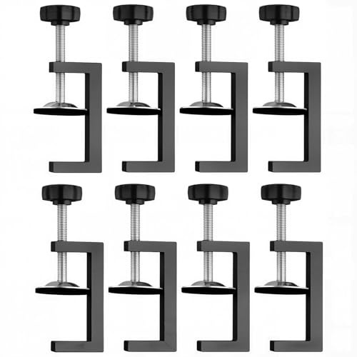PINGEUI 8 Pcs G Clamp for Woodwork, Universal Table Clamps, Adjustable Screw Clamp for Woodworking Fixing DIY Project Hand Tool Parts