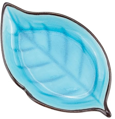 CRASPIRE Poggiamestolo in Ceramica Colore Azzurro Cielo Porta Mestolo da Cucina Grazioso Portagioie Portaoggetti Vassoio Stoviglie per Piano Cottura Bancone da Cucina Utensili Mestolo Pinza