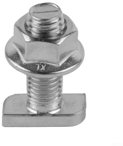 20 Pack of M8 Hammer Head Screws and Flange Nuts 304 Stainless Steel, DIN 6923 Specification, Long Lasting Durability (M8*20)