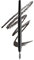 NYX Professional Makeup Precision Brow Pencil, Dual Ended with Flat Tip Pencil and Spoolie Brush, Vegan Formula, Shade: Black