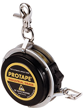 ProTape 45722 - Metro a nastro auto-riavvolgimento da 15 m, con lama rivestita in nylon, 45722 (950 MEB) US Tape