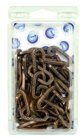 Corderie Italiane 006007104 Catena genovese martellata Ø 2 mm, interno maglia 17 mm x 5 mm, 1,5 mt, bronzata