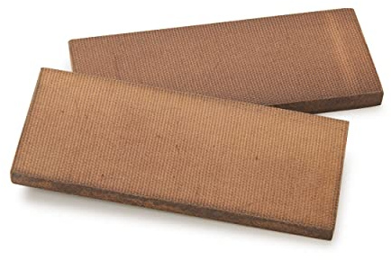 Woodriver Brown Synthetic Fibre Board Knife Scale Material, 3/8 X 2 X 5, 2-Pieces