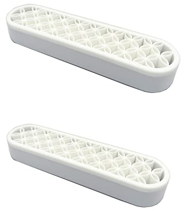 TANG SONG 2 PCS Silicone Make up Brush Holder Cosmetic Storage Box Desktop Organizers (White)