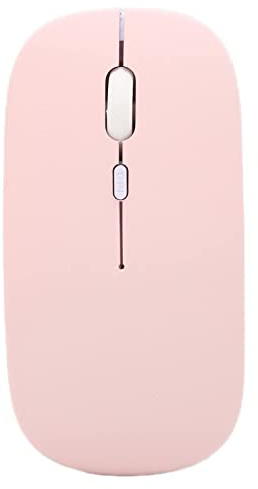 Ratón Inalámbrico, Ratón Inalámbrico Bluetooth Delgado Ratón Móvil Portátil Ratón Inalámbrico óptico Con 3 Ratones Planos Pequeños DPI Ajustables Para Computadora Portátil PC De Escritorio(Rosa)