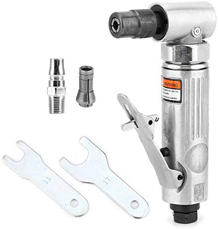 Angle Die Grinder, Industrial Pneumatic Grinder 90 Degrees Pneumatic Grinding Polishing Handle Tool with 25000rpm Speed for Metalworking Woodworking