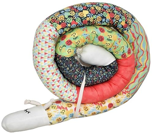 Bettschnecke/Bettschlange XXL (Motiv-Lachgesichter) Länge 250cm **personalisierbar**Seitenschläferkissen