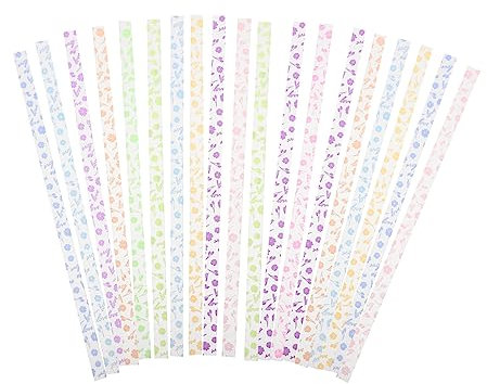ABOOFAN 630 Stück Nachtleuchtende Origami Sternstreifen Diy Faltbare Papierstreifen Für Geschenkdekoration Buntes Langlebiges Papier Für Kreative Handwerksprojekte