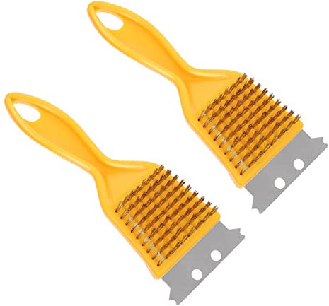 HAPINARY 2stücke Grill Reinigungsbürste BBQ Pinsel Ofenpinsel Handheld Grillbürste Grillputzbürste Grill Reinigungszubehör Schwamm BBQ Grillschrubber Backofen Grillreiniger