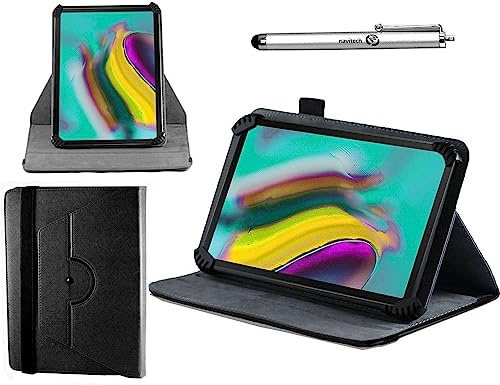 Navitech Black Case With 360 Rotational Stand & Stylus Compatible With HotLight Android 14 10 Inch Tablet