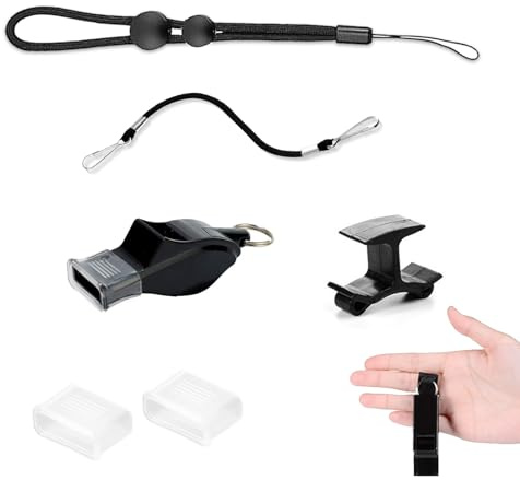 HARRA HOME Schiedsrichter Set, 6 Stück Schiedsrichter Pfeife, Handpfeife Sportunterricht Set, Best Sporting Handpfeife für Schiedsrichter,Sportlehrer,Hundetrainer,Trainer Zubehör Fußball