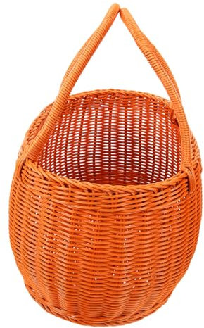 Zerodeko Cestino Versatile Portatile in Finto Rattan Cestino Per Fiori Per Conservare E Servire Snack