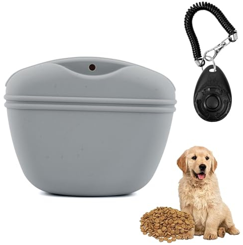 GWAWG - Bolsa de comida de silicona para perros con cierre magnético (2 unidades)