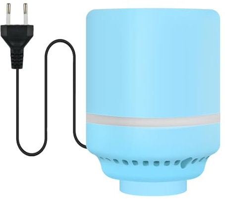 vicihoho Bomba de Aire Eléctrica, Bomba Vacio Bolsas Ropa, Portátil 220V 25W 4kPa para Ropa, Edredones, Juguetes - Azul 1 Unidad, Compacta y Ahorra Espacio en el Hogar