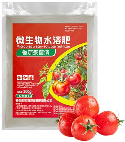 Vitsrisea Wasserlöslicher Tomatendünger Als Pflanzennahrung, Tomaten Dünger Booster, Kontinuierliche Nährstoffversorgung Schnelllöslicher Wachstumsförderer