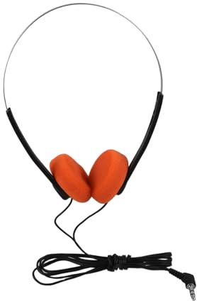 ARTSEWPLY Casque Audio Vintage Filaire avec Bandeau Réglable Coussinets Confortables pour Étudiants Écouteurs Rétro Portables Adaptés à Usage Éducatif et Aux Déplacements