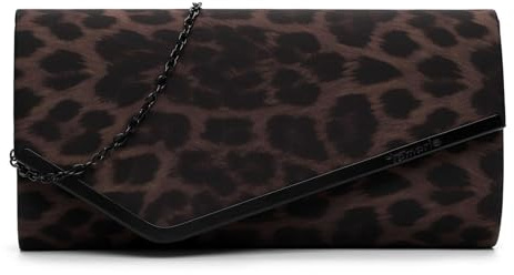 Tamaris Umhängetasche Abendtasche Amalia Leo Clutch Brown braun