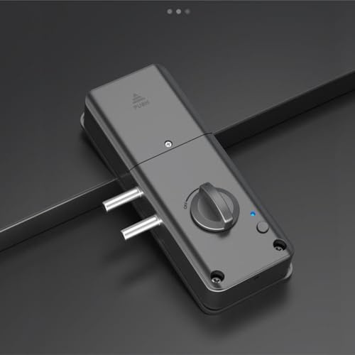Niceminiwall Verrou de porte électronique invisible en bois avec accès à carte IC, serrure de sécurité intérieure sans clé pour portes intérieures en bois, installation facile sans perçage, ABS noir