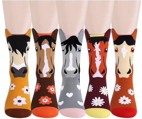 AGRIMONY Women's Cat Dog Socks Cute Animal Socks Gifts for Women and Teenage Girls
