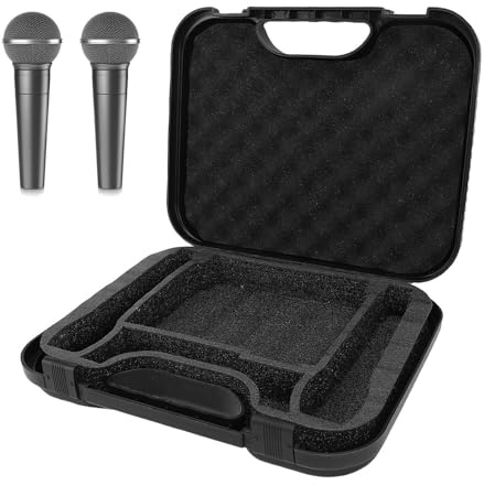 Plyisty Passend für Sm 58​ Mic, Kabellose Mikrofontasche mit Griff und Abnehmbarem Schaumstoff, Aufbewahrungsbox für Mikrofontasche (nur Box)