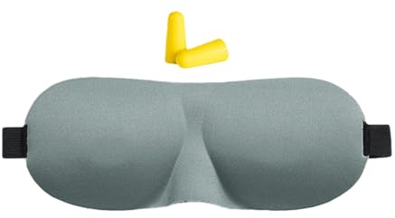 Máscara para los ojos para el sueño, máscara de noche con oscurecimiento total y banda ajustable – de viaje para los ojos para en avión – para el hogar de viaje, avión de siesta