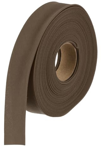 sourcing map 1/2 Inch Double Fold Bias Tape Polyester Brown 6Yards | Polyester Continuous Bulk Bias Tape for Sewing Seaming Quilting Hemming Binding Crafts