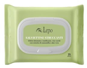 LEPO | Salviettine Struccanti Viso-Occhi con Estratto di Camomilla e Aloe Vera, Rimozione Delicata del Trucco per una Pelle Fresca e Idratata