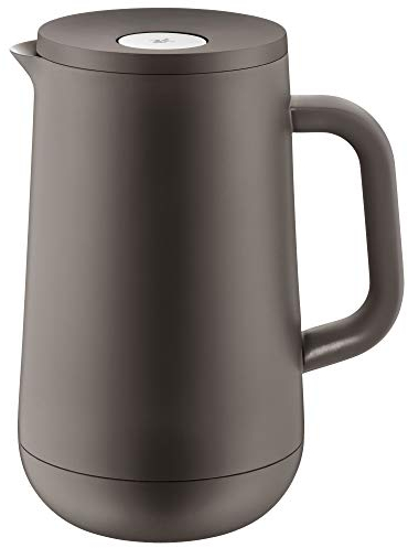 WMF Impulse termoskanna 1l, isoleringskanna för te eller kaffe, tryckförslutning, håller dryckerna kalla och varma, ljusbrun
