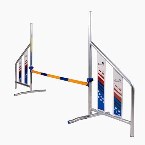 Callieway 2 x ALU Agilityhürde “AGI Jump Trophy” (4 Ausleger - inkl. Hürdenstangen) (2er Pack)