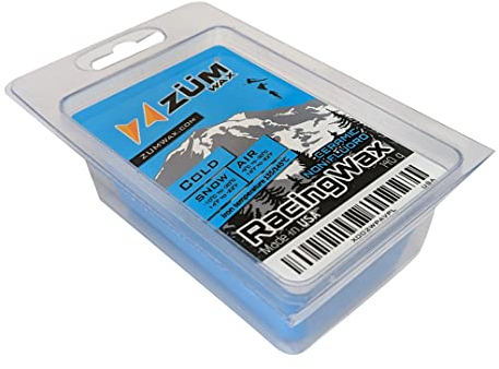 ZUMWax Iron-On Ski/Snowboard/Nordic CERAMIC Wax, 140g, COLD Temp, durable, PFAS-free. Made with eco-friendly ceramic and silicon dioxide for extreme speed. 100% hydrocarbon, NO FLUORO, Made in the USA
