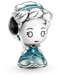 Pandora Disney Charm Rapunzel, Sterlingsilber, mit fliederfarbener und glitzernd dunkellavendelfarbener Emaille