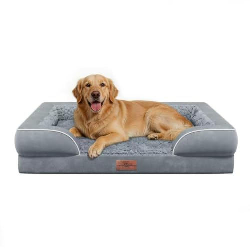 Comfort Expression Orthopedic Dog Bed for Large Size Dog with Bolster