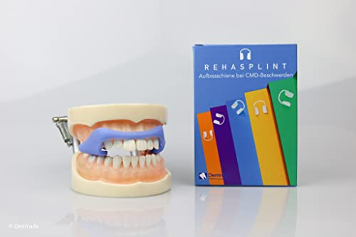 Snorflex RehaSplint CMD Sofort-Schiene, Knirschschiene, sofortige Entspannung der Kaumuskulatur, 3 verschiedene Härten, Made in Germany (Medium = 50 Shore A)