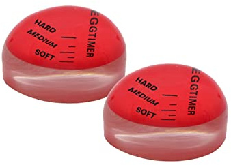 Gadgetime USA Egg Timer for Boiling Eggs (2 pcs) - Color Changing Indicator for Hard or Soft Boiled Eggs - Perfect Timer that Goes in Water & Changes Colors When Done - Egg Thermometer - No BPA
