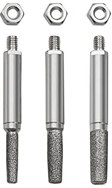 3 PCS High Hardness Diamond Chainsaw Sharpener- Titanium Plated Burr Stone File in 3 Size Diamond Sharpening Wheels Chainsaw File (5/32'', 3/16'', 7/32'')