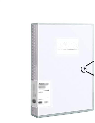Mappe A4-Datenbuchordner, transparenter Einsatz, mehrschichtiger Dateiordner, Loseblatt-Sortier- und Organisationsordner, 30-seitiger Dateispeicherordner Zwischenablage-Ordner (Color : White)