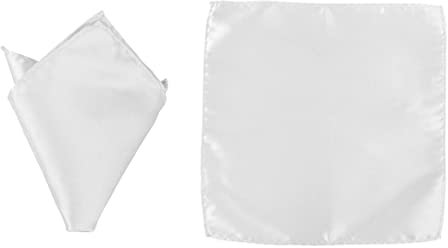 PACKOVE 3stücke Weisse Herren Fliege Satin Kummerbund Taschentuch Einstecktuch Weiss Clip Zur Größenverstellung Maschinengenähten Rändern Für Abendgarderobe