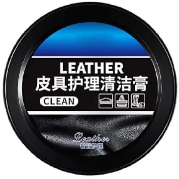 Pasta de limpieza de cuero para sofá, artículos de cuero, pasta de lavado de manchas, pasta de limpieza multiusos, sin agua, R3w5