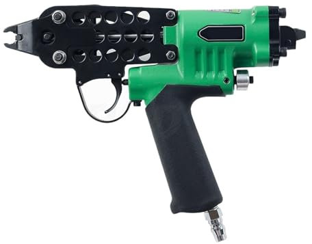Grapadora neumática, Grapadora neumática para tapicería Pistola de clavos neumática SC760 tipo C, for asiento de coche, cojín, colchón de resorte, jaula de pollo, Alicates de anillo, herramienta clava