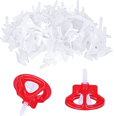 500 Laschen Professionelles Fliesennivelliersystem Set, Abstandshalter gegen Lösen für Wand und Badezimmerfliesen 1mm(1/32) Präzisions-Ausrichtungs und Fugenabstandswerkzeuge (500 laschen 1mm)